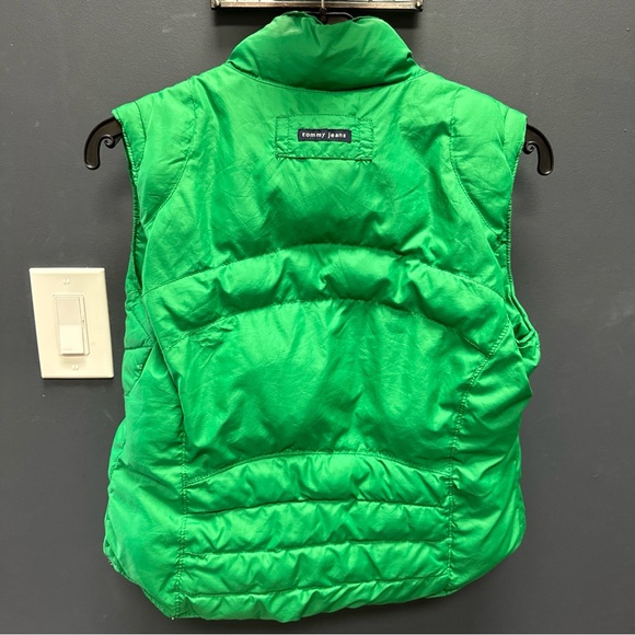 Vintage Tommy Hilfiger Jeans Women’s Insulated Puffer Vest Green - Picture 4 of 6